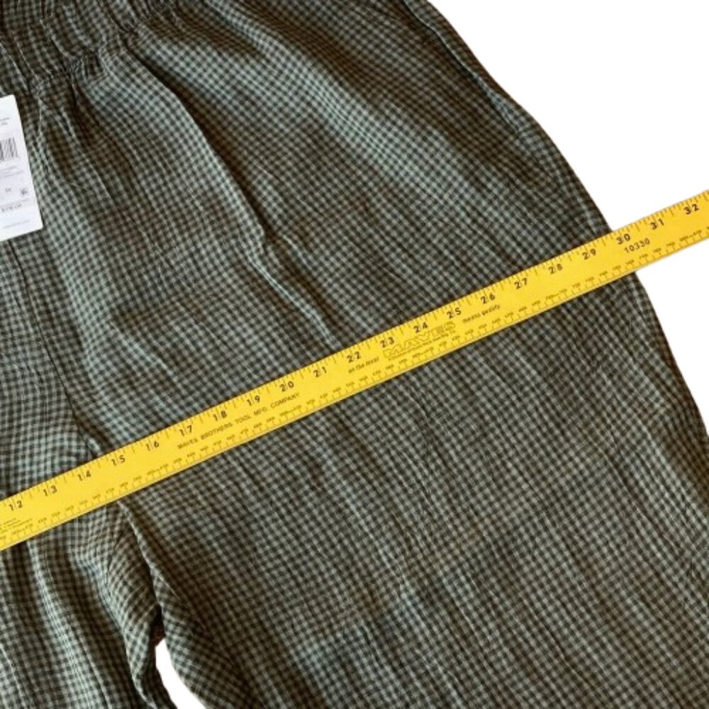Eileen Fisher Organic Linen Tapered Ankle Pants Puckered Plus 3X Loden NWT - Picture 8 of 11